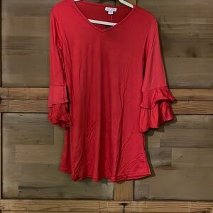 Times two red maternity dress